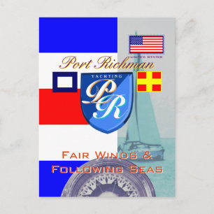 Carte Postale Vents équitables et mers suivantes Port Richman