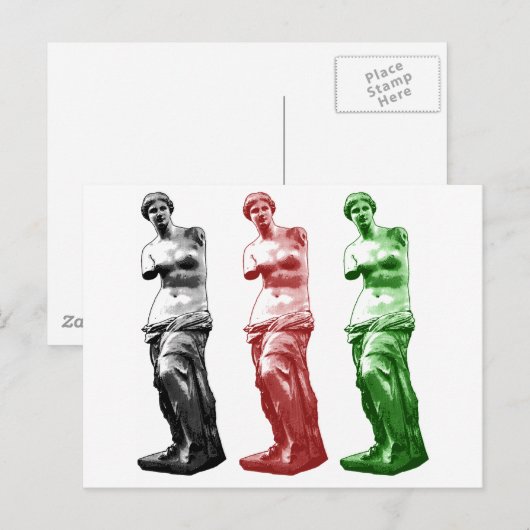 CARTE POSTALE VENUS (Devant / Derrière)