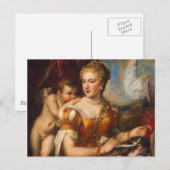 Carte Postale Vénus Blindfolding Cupid (Devant / Derrière)