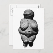 Carte Postale Vénus de Willendorf (Devant / Derrière)