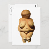 Carte Postale Vénus de Willendorf (Devant / Derrière)