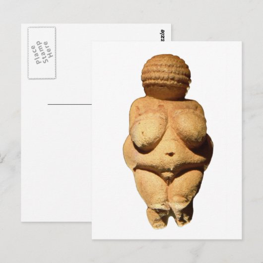 Carte Postale Vénus de Willendorf (Devant / Derrière)