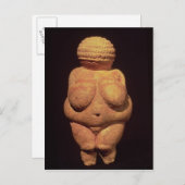 Carte Postale Vénus de Willendorf, Symbole de fertilité (Devant / Derrière)