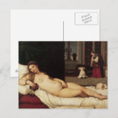 Carte Postale Vénus d'Urbino Titien 1538 Venise (Devant / Derrière)