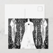 Carte Postale Vénus entre les dieux terminaux par Aubrey Beardsl (Devant / Derrière)