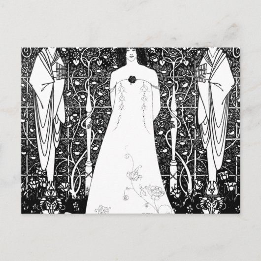 Carte Postale Vénus entre les dieux terminaux par Aubrey Beardsl (Devant)