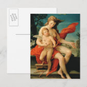 Carte Postale Vénus et Cupidon, 1785 (Devant / Derrière)