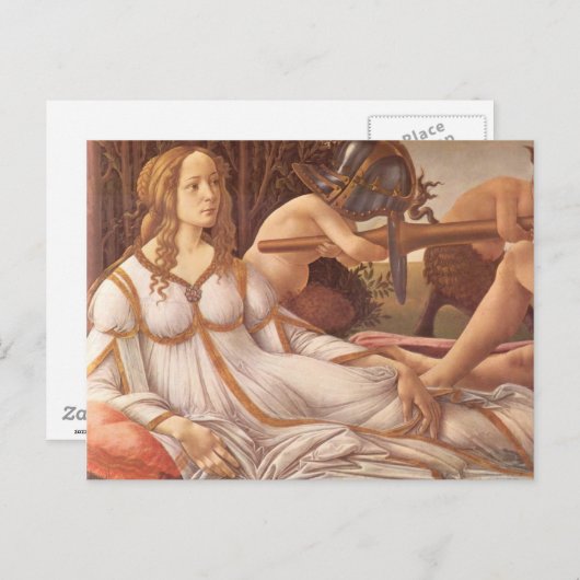 Carte Postale Vénus et Mars (Devant / Derrière)