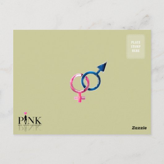 Carte Postale Vénus et Mars (Dos)