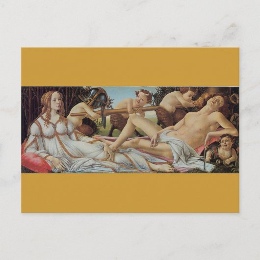 Carte Postale Vénus et Mars par Sandro Botticelli (Devant)