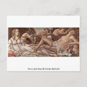 Carte Postale Vénus Et Mars Par Sandro Botticelli (Devant)