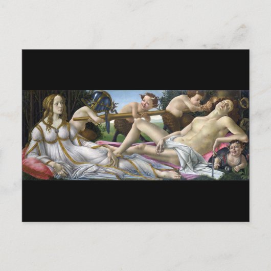 Carte Postale Vénus et Mars, Sandro Botticelli (Devant)
