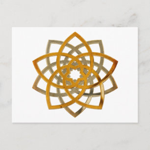 Carte Postale Vénus Flower Duo - métal antique