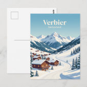Carte Postale Verbier Suisse (Devant / Derrière)