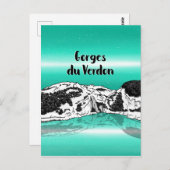Carte Postale Verdon Gorge Fance (Devant / Derrière)