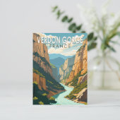 Carte Postale Verdon Gorge France Travel Art Vintage (Debout devant)