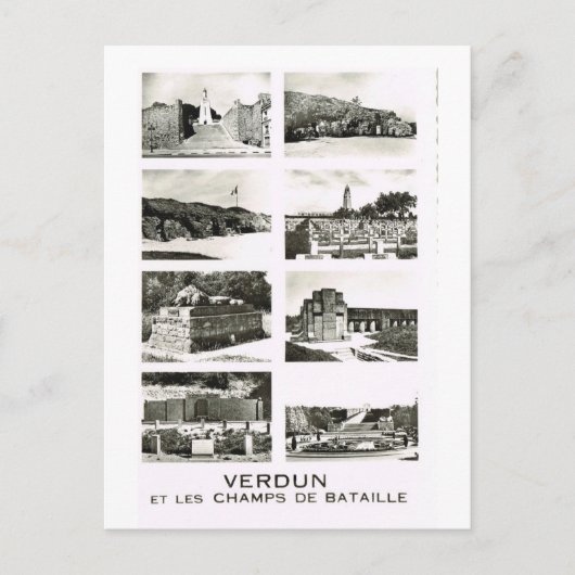 Carte Postale Verdun,   et les champs de bataille (Devant)