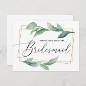 Carte Postale Verdure aquarelle.  (Devant / Derrière)