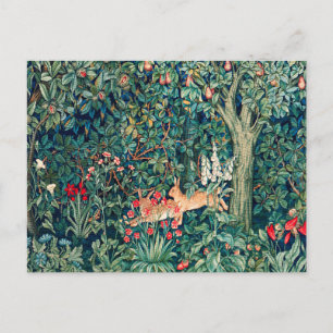 Carte Postale VERDURE, Hares d'ANIMAUX FORESTIERS, Vacances flor