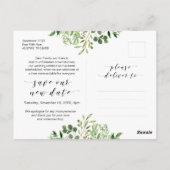 Carte Postale Verdure moderne, Changement de date, Reporté (Dos)