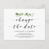 Carte Postale Verdure moderne, Changement de date, Reporté (Devant)