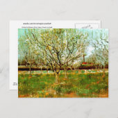 Carte Postale Verger en Fleurs (Pruniers), Vincent van Gogh (Devant / Derrière)