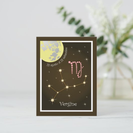 Carte Postale Vergine 23 agosto al 23 settembre (Debout devant)