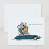 Carte Postale Verhuiskaart Citroen Snoek blauw (Devant / Derrière)