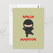 Carte Postale vérificateur ninja (Devant / Derrière)