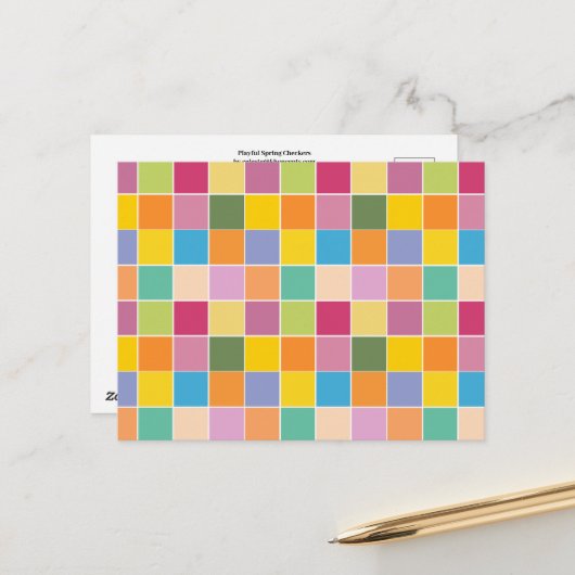 Carte Postale Vérificateurs de printemps (Devant/Arrière en situation)
