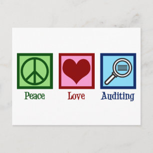 Carte Postale Vérification de l'amour pour la paix