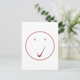 Carte Postale Vérifier la face - Tick/Black.