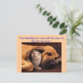 Carte Postale "Véritable amitié ... (Debout devant)