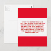 CARTE POSTALE VÉRITABLE AMOUR SOULÈVE LOYALTY AMITIÉ DÉFINI (Devant / Derrière)