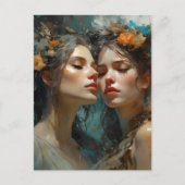 Carte Postale Véritable amoureux lesbienne (Devant)