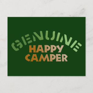 Carte Postale Véritable Camper Heureux