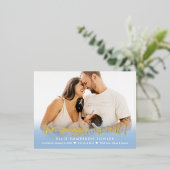 Carte postale Véritable Faire-part de naissance de (Debout devant)