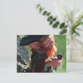 Carte Postale véritable leprechaun (Debout devant)