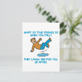 Carte Postale Véritables amis (Debout devant)