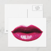 Carte Postale Véritables lèvres (Devant / Derrière)