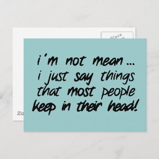 Carte Postale Vérité (Devant / Derrière)