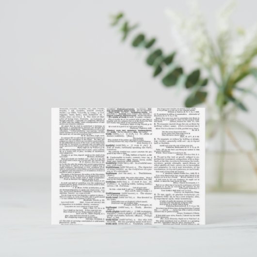 Carte Postale Vérité (Debout devant)