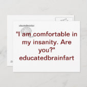 Carte postale Vérité (Devant / Derrière)