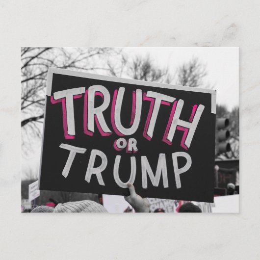 Carte postale Vérité ou Trump (Devant)