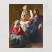 Carte Postale Vermeer - Christ dans la Maison de Martha et Marie (Devant)