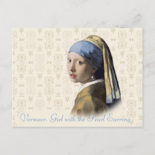 Carte Postale Vermeer - Fille avec l'oreille perle