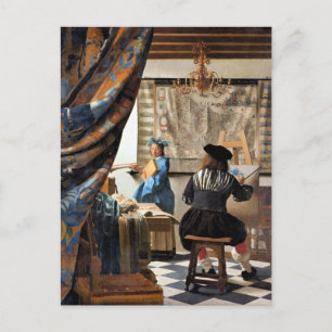 Carte Postale Vermeer - L'Art de la Peinture