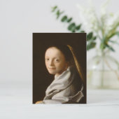 Carte Postale Vermeer - Portrait d'une jeune femme (Debout devant)