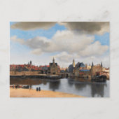 Carte Postale Vermeer - Vue de Delft | Peinture Cityscape (Devant)