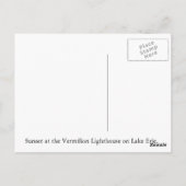Carte postale Vermilion Lighthouse (Dos)